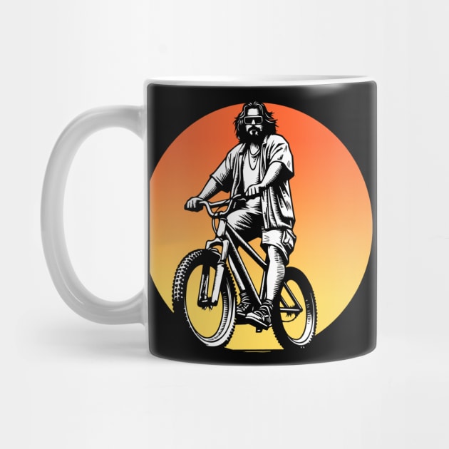 The Dude Lebowski Mountain Bike Graphic Design by robotbasecamp